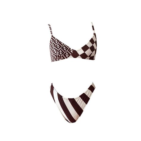 fendi zwembroek|fendi checkered bikini.